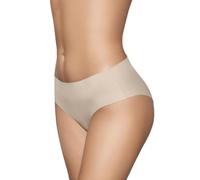 Selene, Women's Silk Effect Mid Waist Panty, Seamless Brief, Collection 502, Earth, L