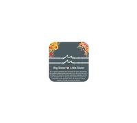 Seleneva 2Pcs Big Sister Little Sister Gifts for Sisters Silver Waves Bracelets Charm Inspirational Adjustable Bracelet for Her Birthday Christmas Graduation Gift