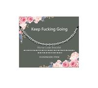 Seleneva Morse Code Bracelet Women Girls Beads on Silk Cord Bracelet Silver Secret Code Bracelet to Family Friend Colleague Funny Gifts to Her or Him