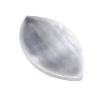 Selenite Bowl | Handmade Bowl | Crystal Holder Plate Tray | Natural Gypsum Home Decoration for Ritual Prayer Altar Smudging | Healing Round Dish Crystal Holder Tray Home Decoration for Gift