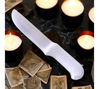 Selenite Crystal Natural Stones for Cleansing & Protection Quartz Crystal Reiki Alter Spiritual Energy Healing Meditation Dish Jewelry Storage Decoration or Gift (Selenite Knife)
