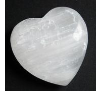 Selenite Gemstone Heart 40 x 15 mm