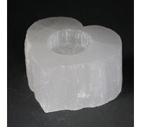 Selenite Heart Candle Holder For Healing & Elegant Decor