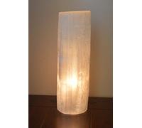Selenite Natural Tower / Cylinder Table Lamp - H30 Cm - Very heavy