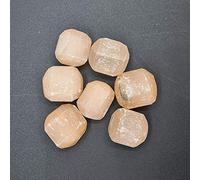 Selenite Orange Tumble Stones 5X, Crystal Stones, Chakra Stones, Meditation, Metaphysical, Healing and Therapeutic, Cleansing Crystal