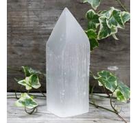 Selenite Pencil Point Tower - 15Cm Moroccan Healing Crystal
