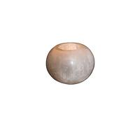 Selenite Polished Sphere Tea Light Holder, Candle Holder, Crystal, Healing and Therapeutic, Cleansing, Charging, Meditation, Candle Holder, Indoor, Home Decor