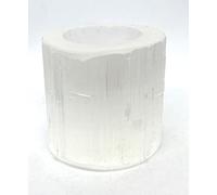 Selenite Tea Light Candle Holder