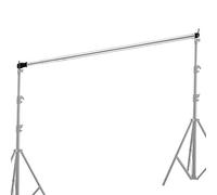 Selens 120-300 cm Background Stand Crossbar Adjustable Background Stand Backdrop Stand Silver Background Bar for Light Stand C Stand Studio Portrait Video Party Wedding Photography