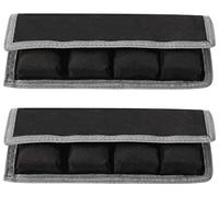 Selens 2 Pcs DSLR Battery Case Holder Storage Bag (4 Pocket) Grey for AA/AAA Battery and LP-E6 LP-E8 LP-E10 LP-E12, EN-EL14 EN-EL15, NP-FW50 NP-F550 NP-FM500H