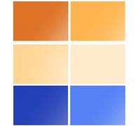 Selens 40 x 50 cm Colour Filter Film CTO CTB Blue Orange Transparent Colour Correction Lighting Films for 800 W Red Light Flash Studio Photo Photography Pack of 6