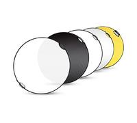 Selens 43 Inch (110cm) Photography Reflector, Collapsible Light Reflector with Carrying Case, 5 in 1 Reflector for Photography Photo Studio Lighting -Translucent, Silver, Gold, White and Black