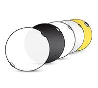 Selens 5 in 1 80cm Light Reflector Photography Diffuser Collapsible Portable Round with Handle Lighting Gold/Silver/White/Black/Translucent for Photo Studio Portrait Product Indoor Outdoor