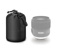 Selens Black Protective Drawstring Soft Neoprene DSLR Camera Lens Pouch Bag for Sony Canon Nikon Pentax Olympus Panasonic, Medium Size