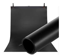 Selens Black PVC Background 120 x 300 cm Photography Backdrop Waterproof Matt Smooth for Photo Studio Portrait Product Food Photo Pet Cosmetic Photography