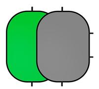 Selens Green Grey Photography Backdrop Screen Background Self Tape 100x150cm Chromakey Pop Up Collapsible Muslin for YouTube Video Portrait Photo Studio Live Streaming Game with Carry Bag