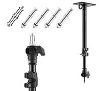 Selens Photography Camera Wall Ceiling Boom Arm Mount Light Stand with 3/8" 1/4" Thread Mounting Up to 55cm Adjustable for Photo Studio Desk Monolights Strobe Light Softbox Overhead Video