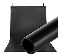 Selens PVC Background 120 x 200 cm Waterproof Photography Backgrounds Mat and Smooth Double-Sided Background for Photo Studio Black