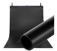 Selens PVC Background 60 x 130 cm Waterproof Photography Backgrounds Mat and Smooth Double-Sided Background for Photo Studio Black