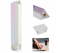 Selens Triangular Prism Photography Plating Membrane Crystal with 1/4 Inch Thread Hole, Professional Look Crystal Glass Triangular Prism, Create a Light Rainbow Effect for Photographers