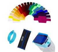 Selens Universal Flash Gels Lighting Filter SE-CG20-20 pcs Combination Kits for Camera Flash Light