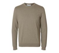 SELETED HOMME Men's Slhberg Crew Neck Noos Knitted Jumper, Vetiver/Detail: Melange, L
