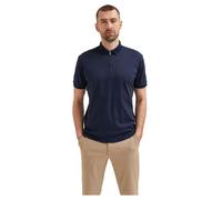 Selected Fave Short Sleeve Polo Blue XL Man