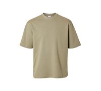 SELETED HOMME Men's Slhlooseoscar SS O-Neck Tee Noos T-Shirt, Vetiver, XXL