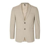 SELETED HOMME Men's SLHSLIM-Liam Check BLZ Flex NOOS Blazer, Sand/Checks:Brown, 46R