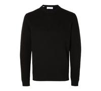 SELETED HOMME SLHDANE LS Knit Structure Crew Neck Noos, Black, XL