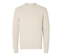 SELETED HOMME SLHDANE LS Knit Structure Crew Neck Noos, Oatmeal, XL