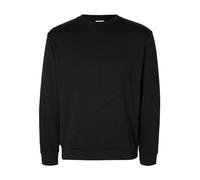 SELETED HOMME Men's Slhemanuel Soft Crew Neck Sweat Noos Sweatshirt, Black, XL