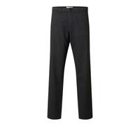 SELETED HOMME Men's Slhslim-Miles 175 Brushed Pants W Noos, Dark Grey, Detail: Structure, 30 W/34 L