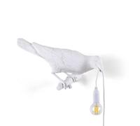 Seletti Bird Looking Right Wall Lamp White Outdoor
