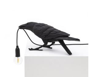 Seletti Bird Playing Table Lamp Black