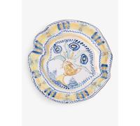 Seletti Diesel Living With Seletti Classics On Acid Spanish Yellow Porcelain Dinner Plate 28cm