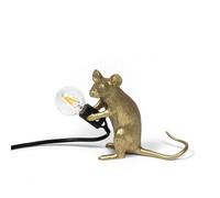 Seletti Mouse Mac Sitting Table Lamp Gold