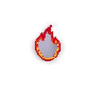 Seletti Pixel Flame Mirror Red/ Orange/ Yellow