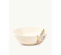 Seletti Seletti Kintsugi N1 Porcelain and 24ct Gold Bowl 19cm None 1 Size