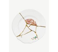 Seletti Seletti Kintsugi N1 Porcelain and 24ct Gold Dinner Plate 27cm