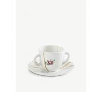 Seletti Seletti Kintsugi N1 Porcelain Coffee Cup and Saucer