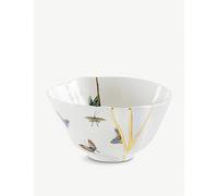 Seletti Kintsugi bowl in porcelain and 24 carat gold mod. 2