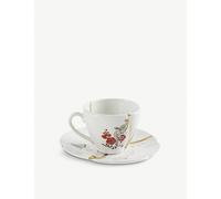 Seletti Seletti Kintsugi N2 Porcelain Coffee Cup and Saucer