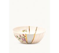 Seletti Seletti Kintsugi N3 Porcelain and 24ct Gold Bowl 19cm None 1 Size