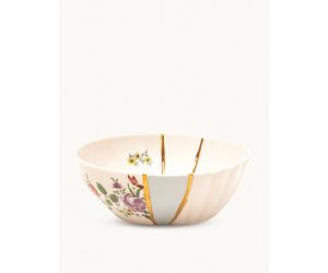 Seletti Seletti Kintsugi N3 Porcelain and 24ct Gold Bowl 19cm None 1 Size