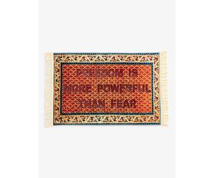Seletti Seletti Loredana Longo Freedom Is More Powerful Than Fear Woven Rug 120cm x 80cm
