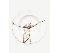 Seletti Seletti Marcantonio Kintsugi Porcelain Soup Plate 22cm