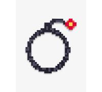 Seletti Seletti Pixel Bomb-Shaped Glass and Mdf Mirror 60cm x 55.5cm