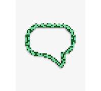 Seletti Seletti Pixel Message-Shaped Glass and Mdf Mirror 66cm x 72cm