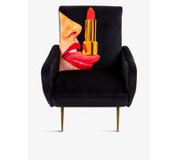 Seletti Seletti Tongue-Surreal Upholstered Velvet Armchair